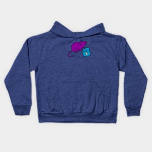 Cute Rat with Birthday Greetings Kids Hoodie